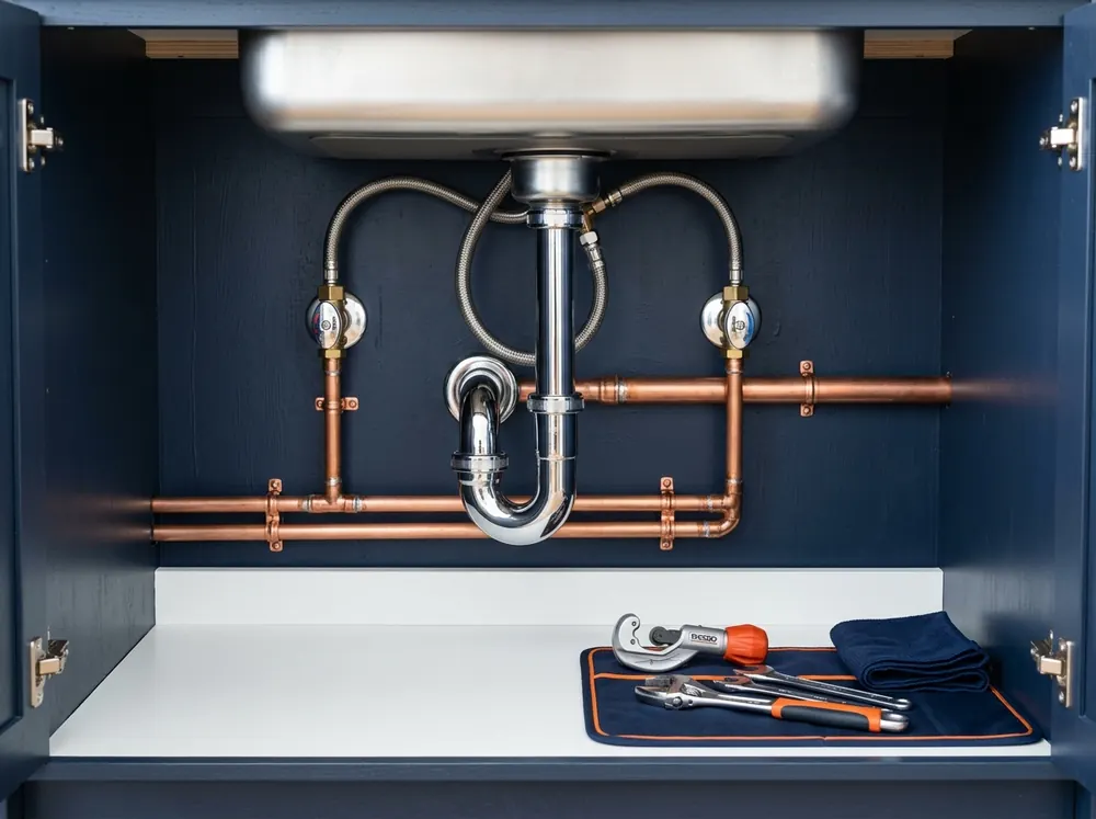 Clean professional plumbing work